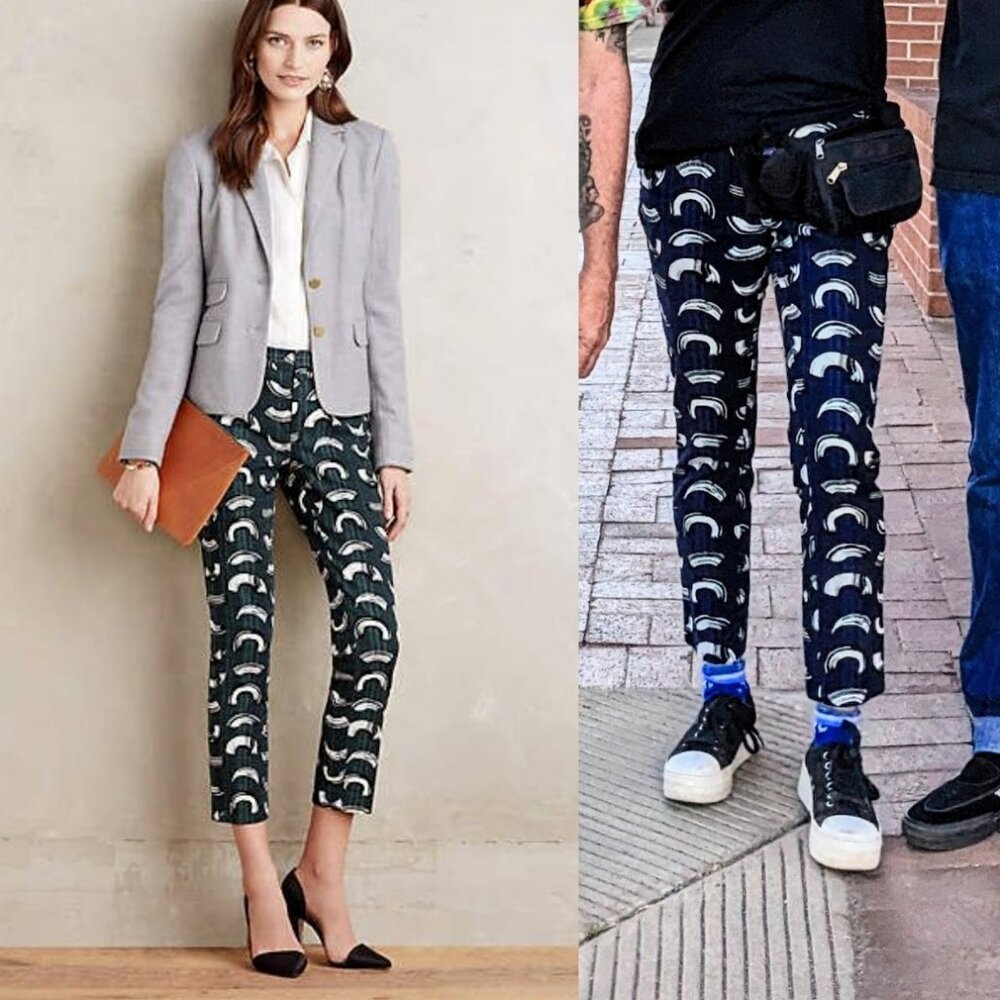 Anthro Cartonnier Brushstroke Textured Charlie Trouser 4